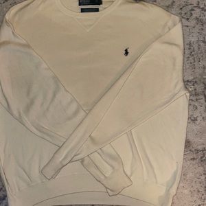 Mens POLO RALPH LAUREN PULLOVER CREWNECK tan XL